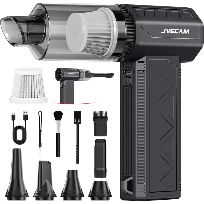 JVSCAM F30MAX 3-in-1 Air Duster & Vacuum in black